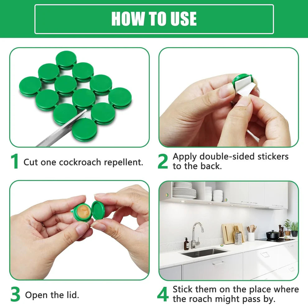 Star-Rate Natural Eco-Friendly Cockroach Killer Gel Trap (Pack of 24 Tablets)
