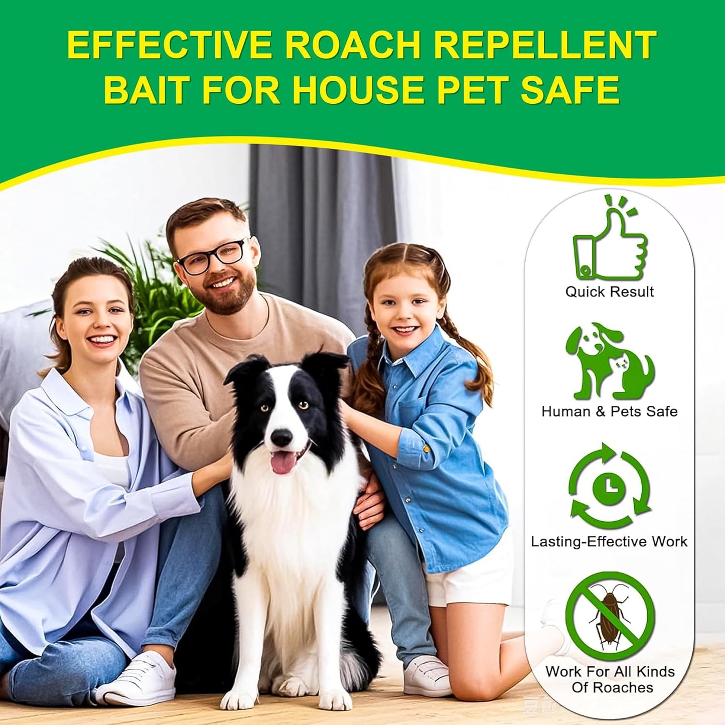 Star-Rate Natural Eco-Friendly Cockroach Killer Gel Trap (Pack of 24 Tablets)