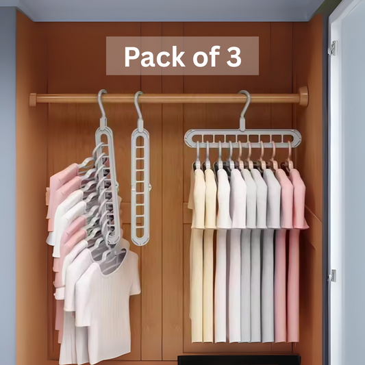 Space Saver Folding Hangers ( Pack Of 3)