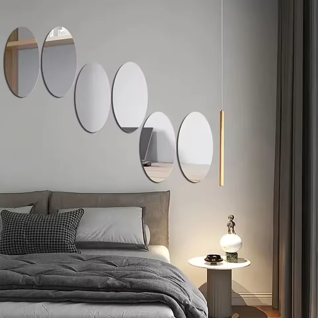 Combo of Oval Shape & Square Shape Mirror (Pack of 2)