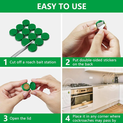 Star-Rate Natural Eco-Friendly Cockroach Killer Gel Trap (Pack of 24 Tablets)
